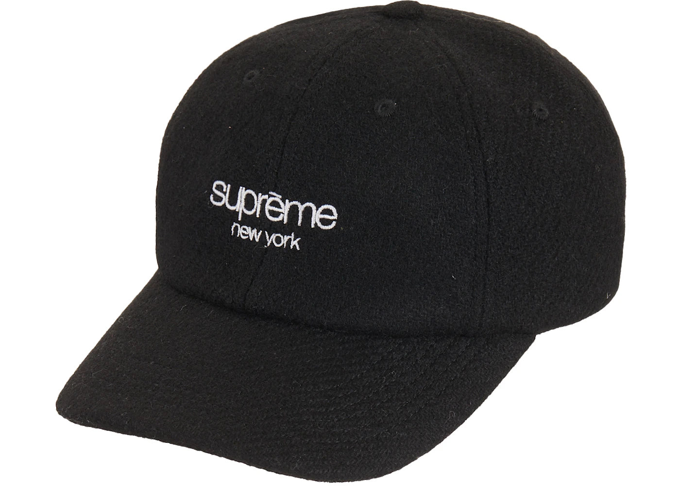 Supreme Harris Tweed Classic Logo 6-Panel Black