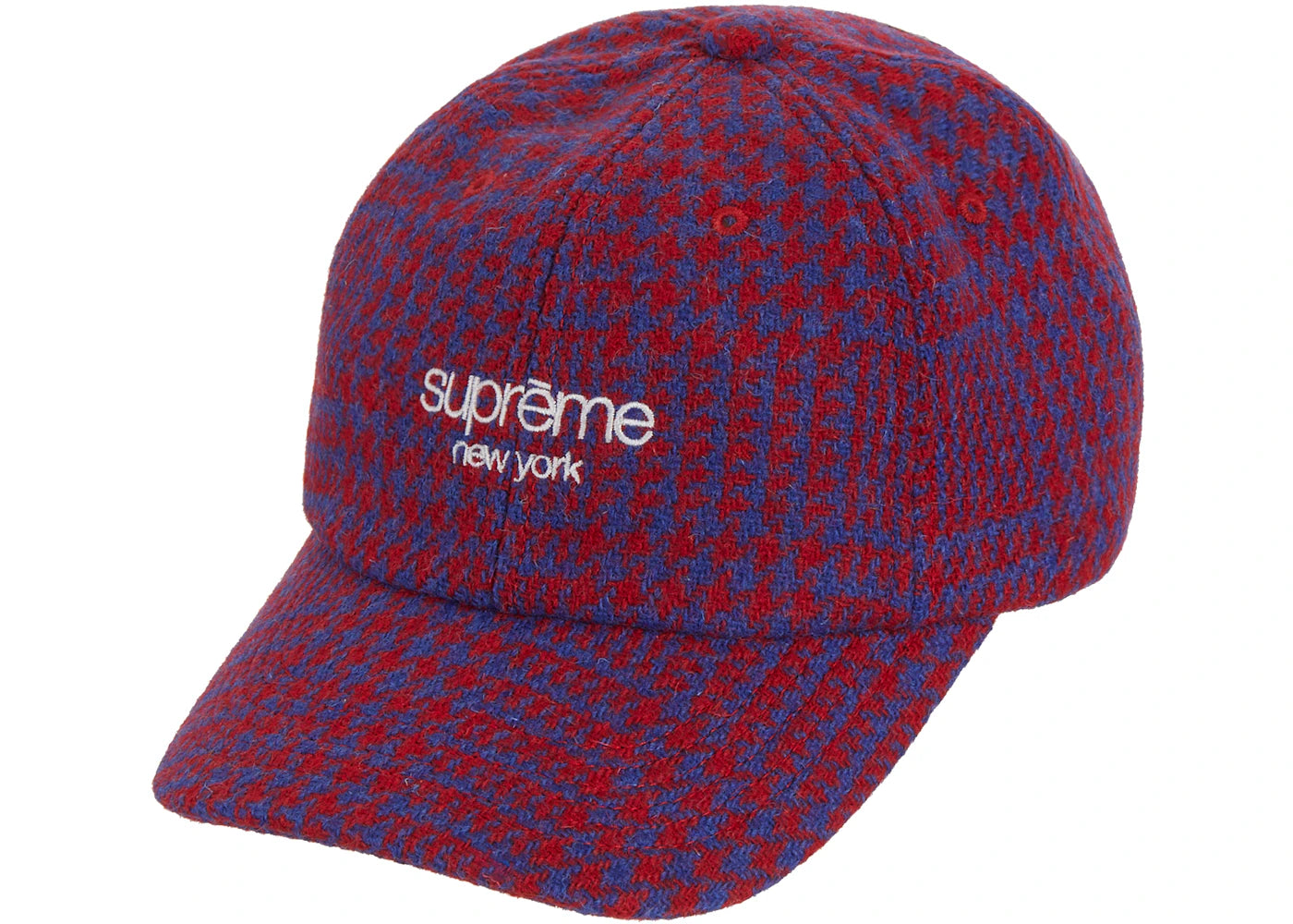 Supreme Harris Tweed Classic Logo 6-Panel Royal Multi