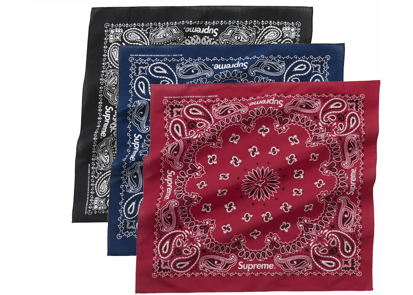 Supreme Hav-A-Hank Bandanas (3 Pack) Multicolor