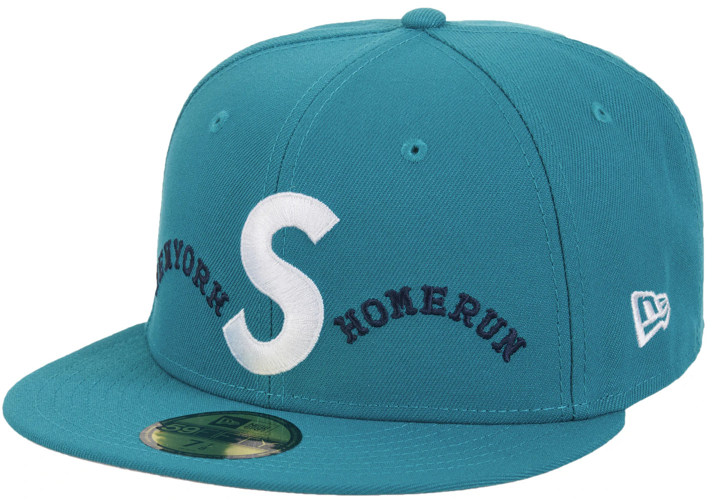 Supreme Homerun S Logo New Era 59Fifty Hat Teal