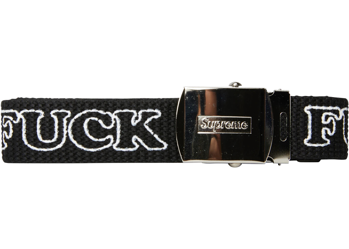 Supreme Hysteric Glamour Fuck You Belt Black