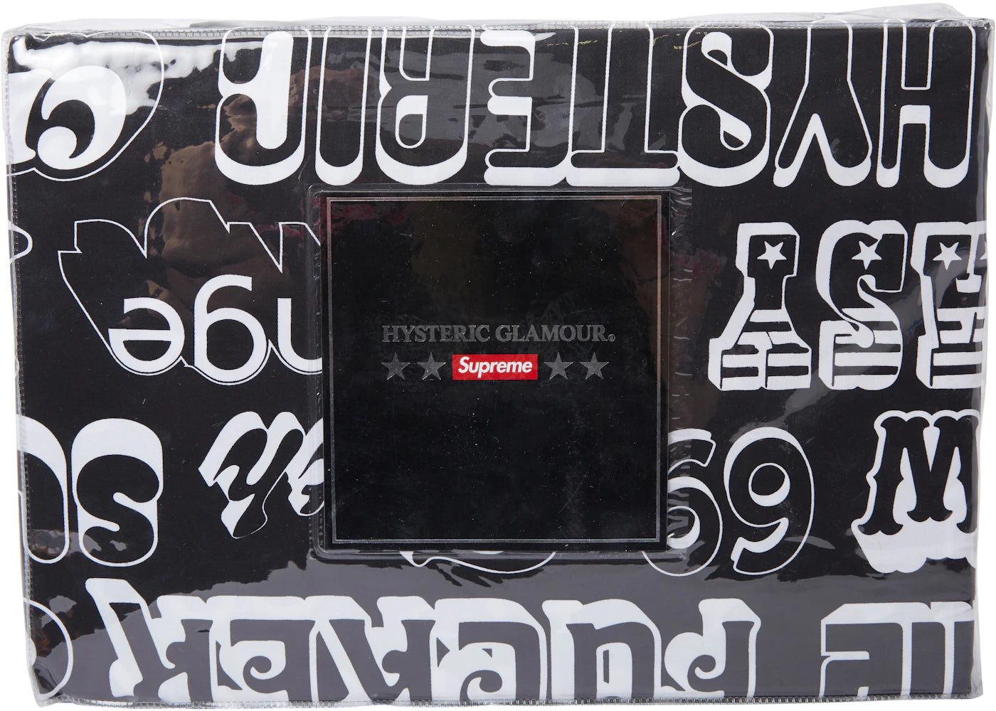 Supreme Hysteric Glamour Text Duvet + Pillow Set Black