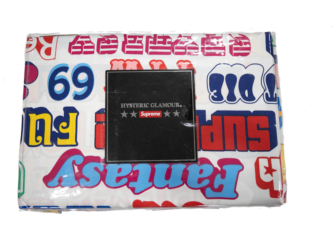 Supreme Hysteric Glamour Text Duvet + Pillow Set White
