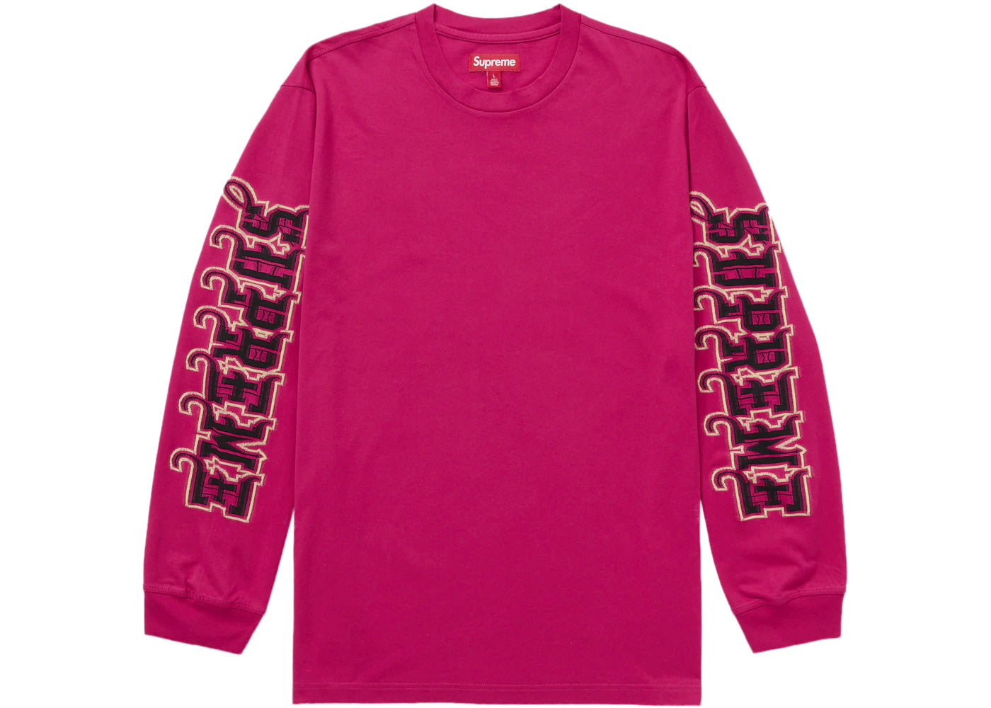 Supreme Intarsia Sleeve L/S Top (FW25) Pink