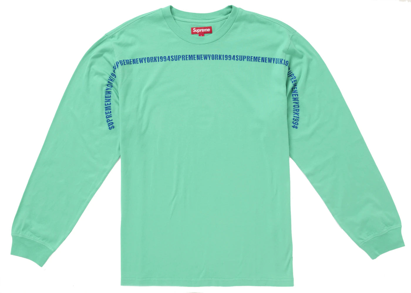 Supreme Intarsia Stripe L/S Top Bright Green