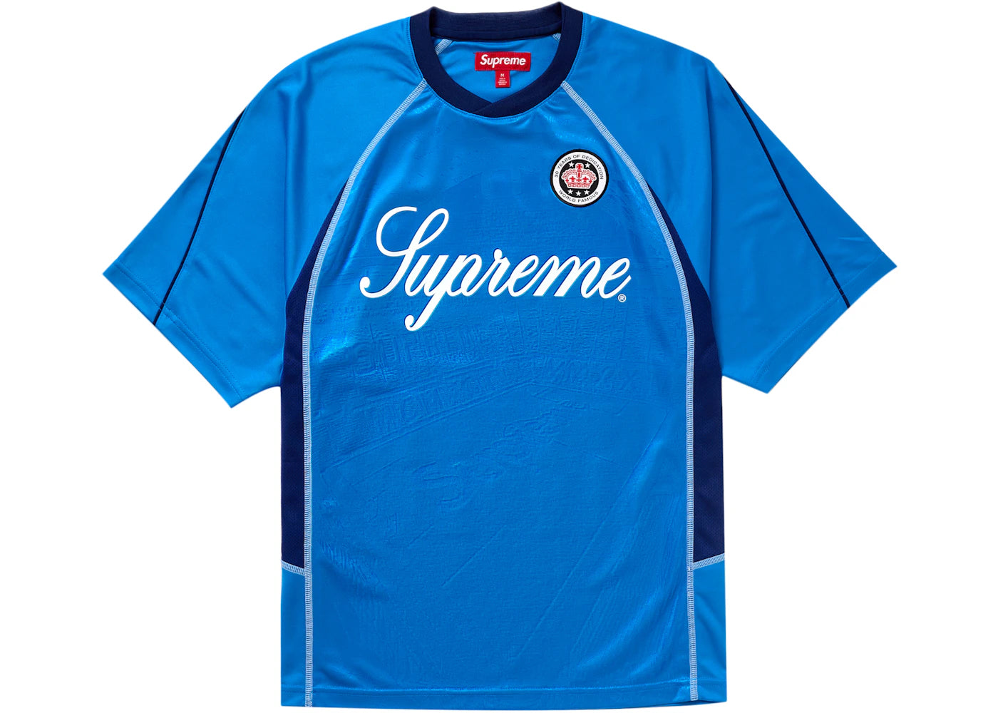 Supreme Jacquard Soccer Jersey Blue