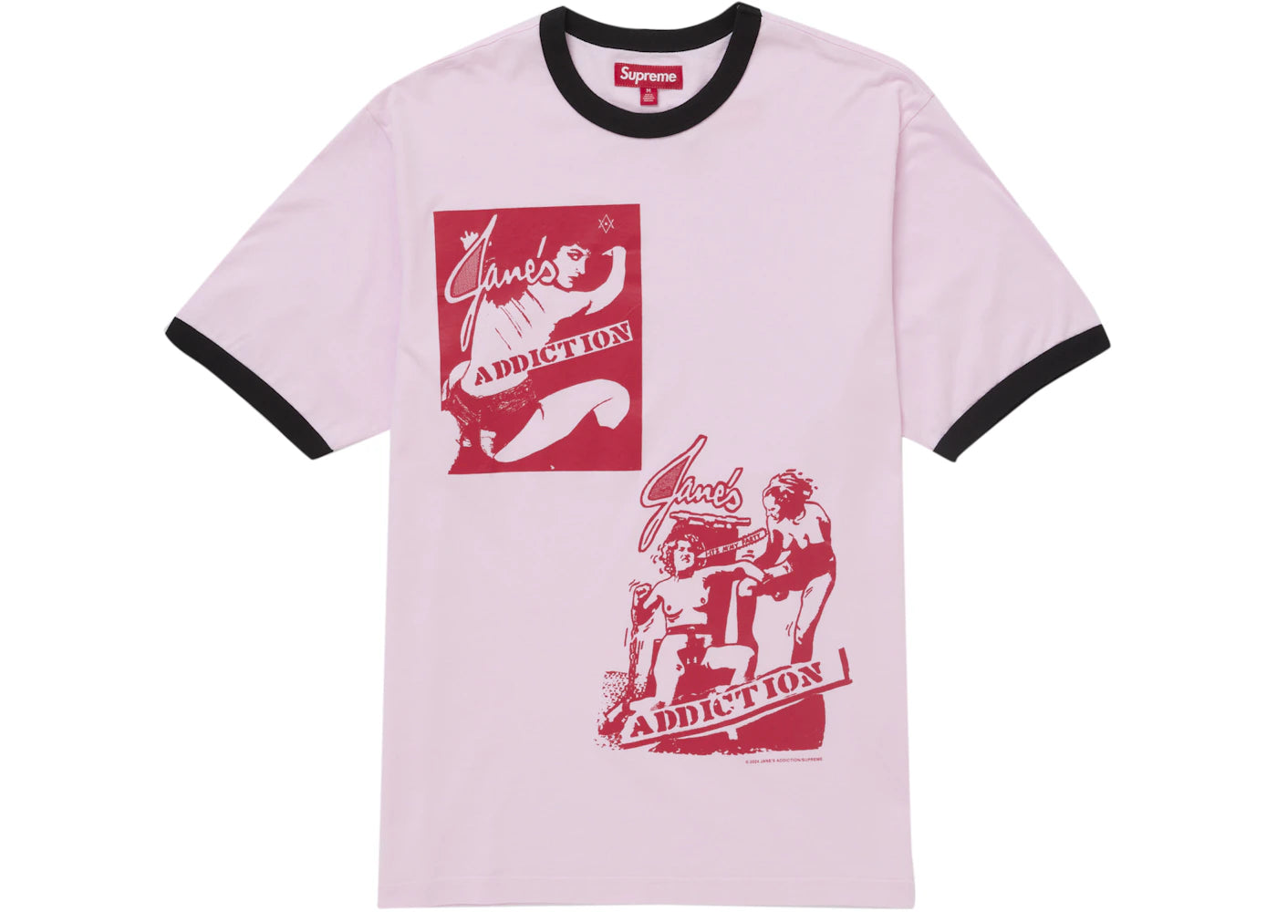 Jane’s Addiction Ringer Tee Pink