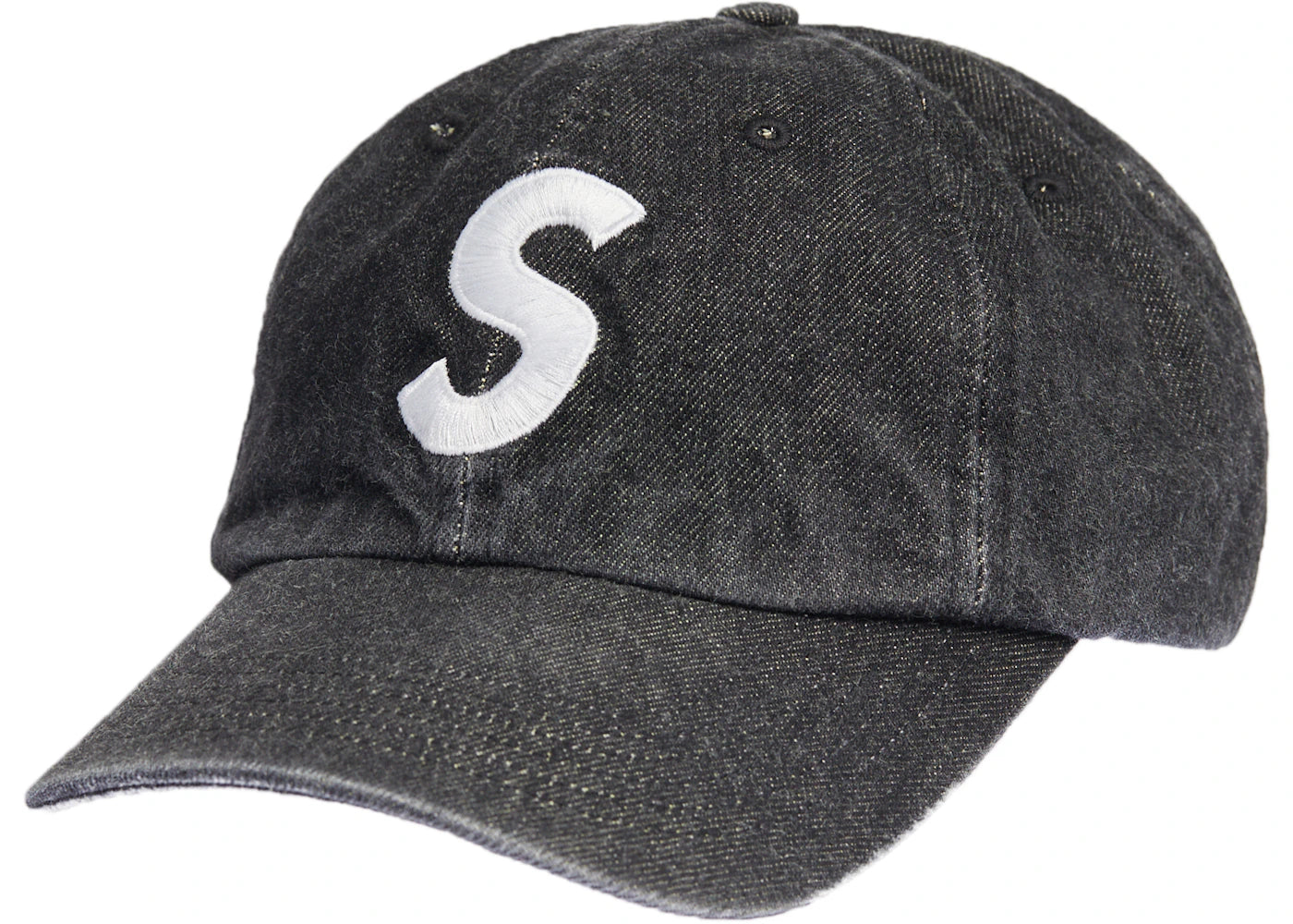 Supreme Kevlar Denim S Logo 6-Panel Black