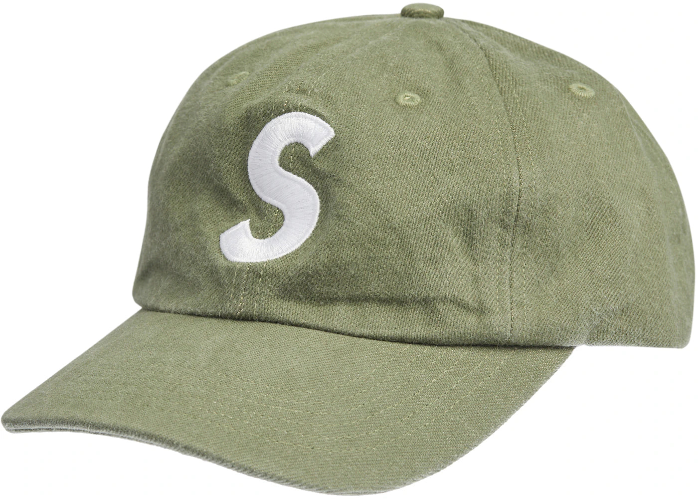 Supreme Kevlar Denim S Logo 6-Panel Olive