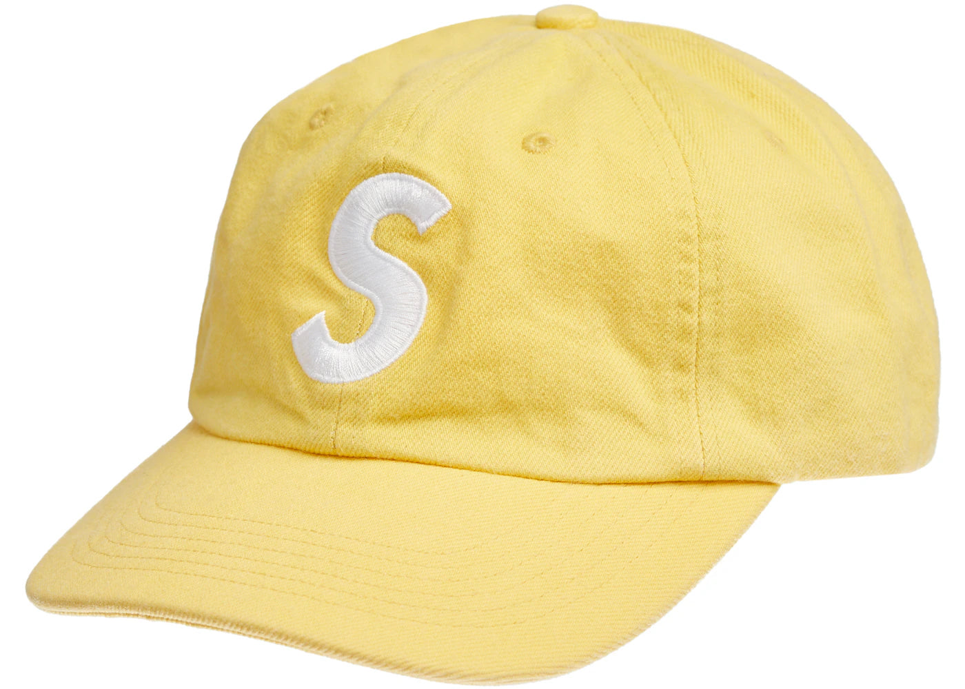 Supreme Kevlar Denim S Logo 6-Panel Yellow