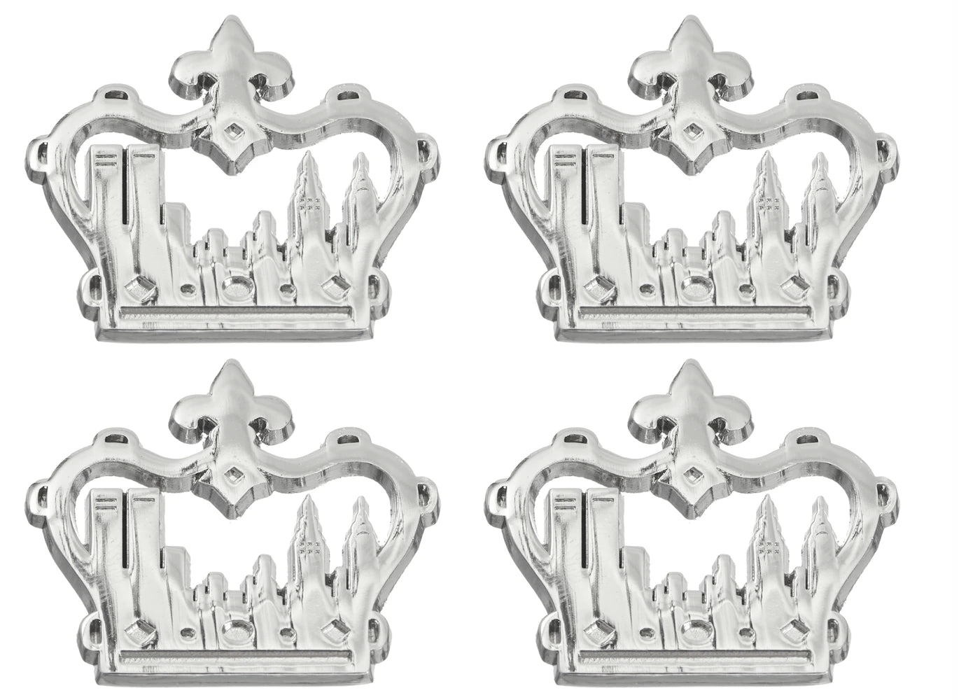 Supreme King of New York Pin (Set of 4) Silver