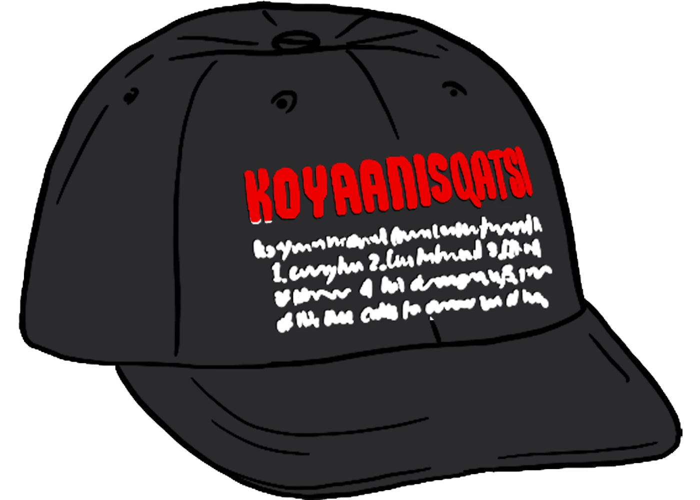 Supreme Koyaanisqatsi 6-Panel Black