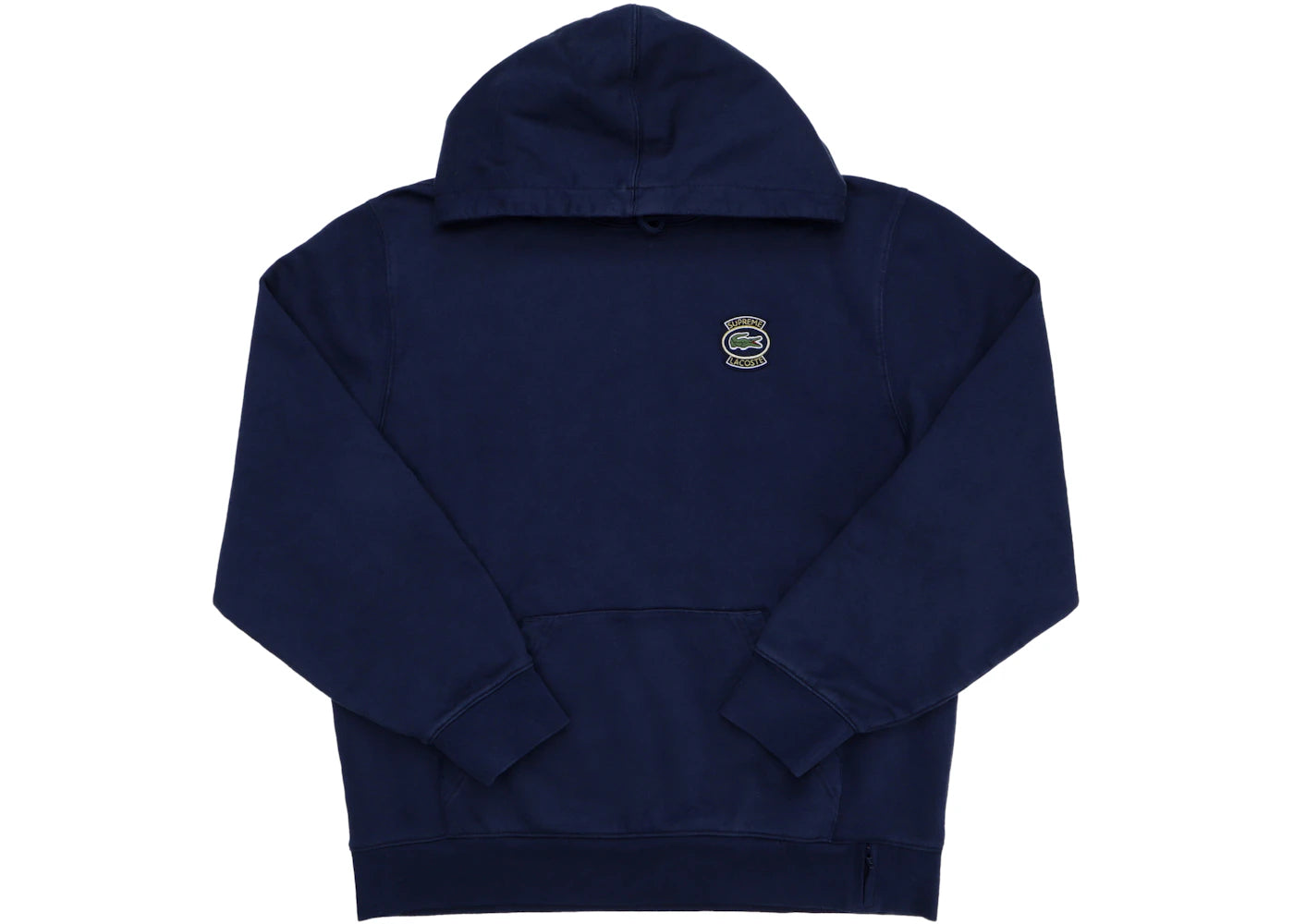 Supreme LACOSTE Hooded Sweatshirt Navy