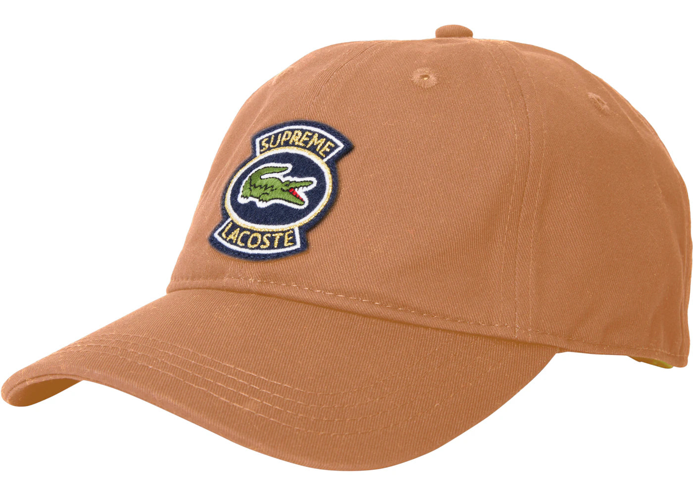 Supreme LACOSTE Twill 6-Panel Light Brown
