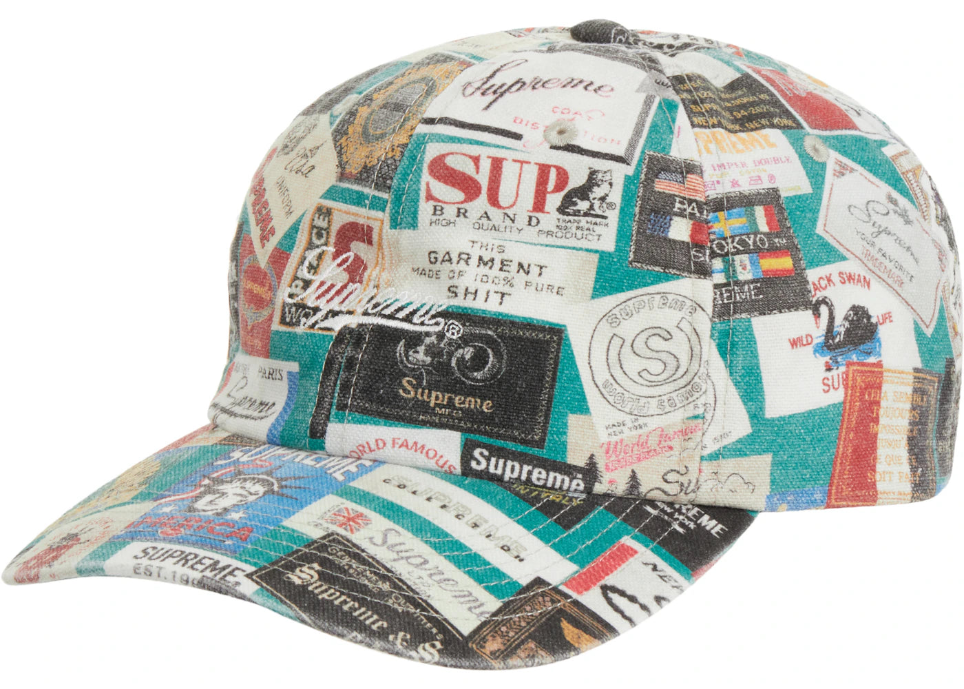Supreme Labels 6-Panel Green