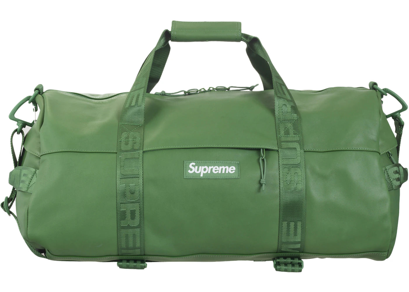 Supreme Leather Duffle Bag (FW24) Green