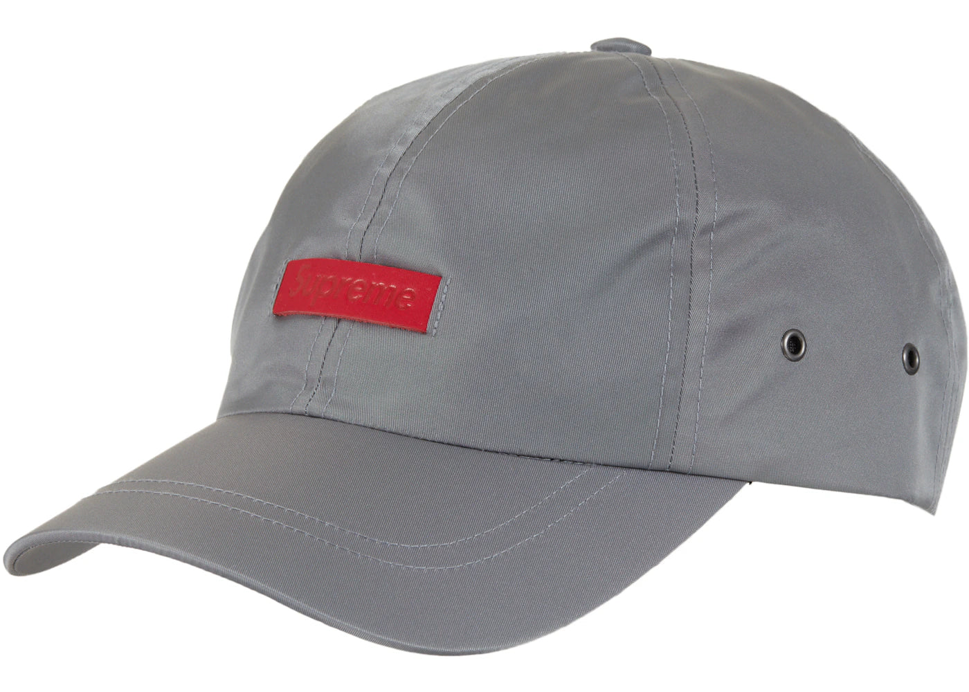 Supreme Leather Patch 6-Panel Grey