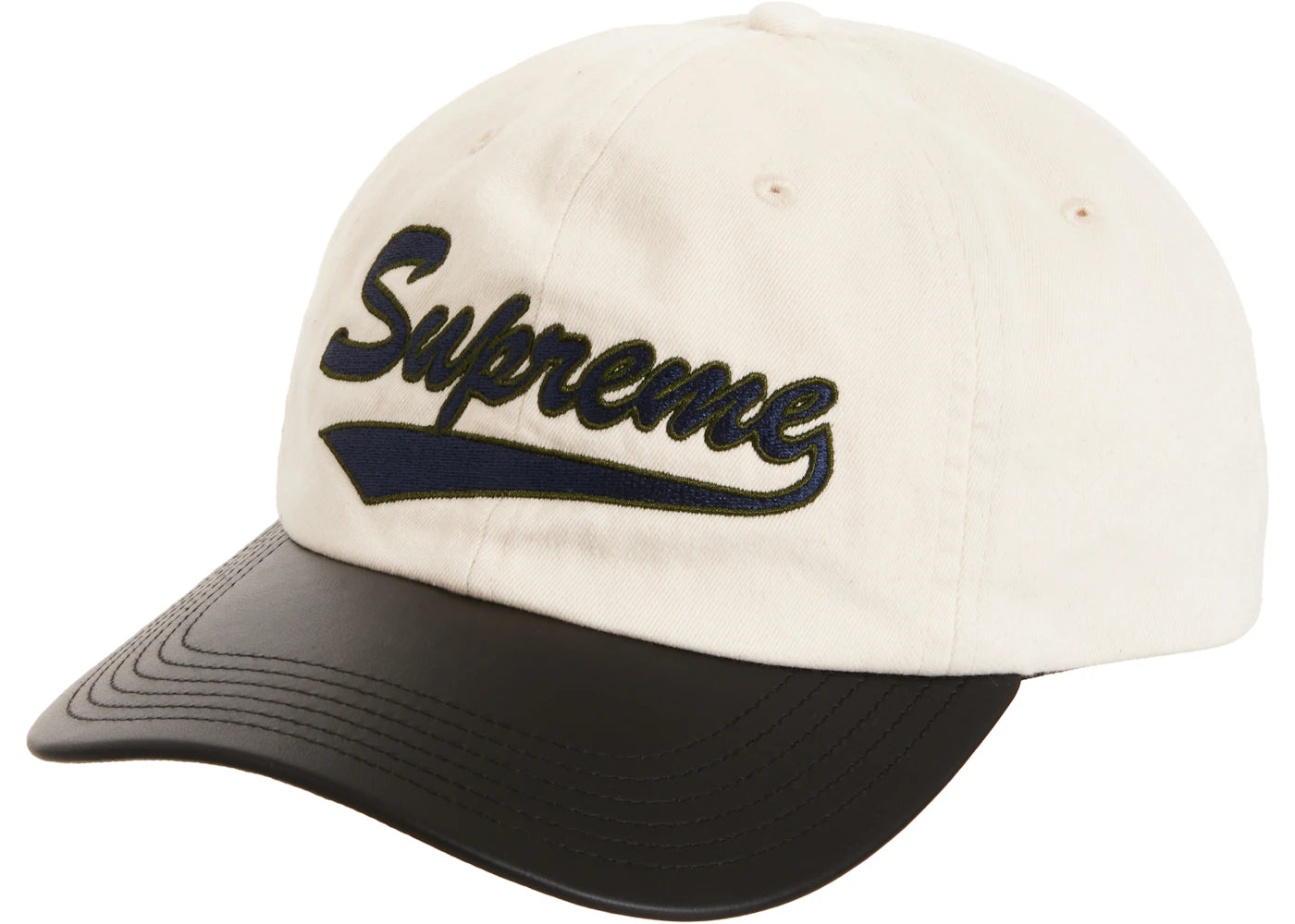 Supreme Leather Visor 6-Panel Natural