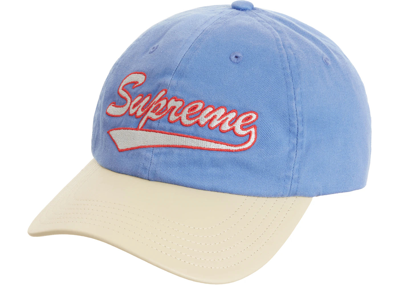 Supreme Leather Visor 6-Panel Royal
