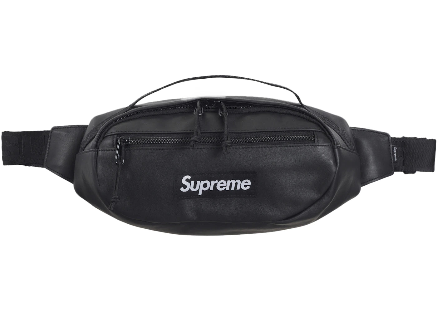 Supreme Leather Waist Bag (FW24) Black