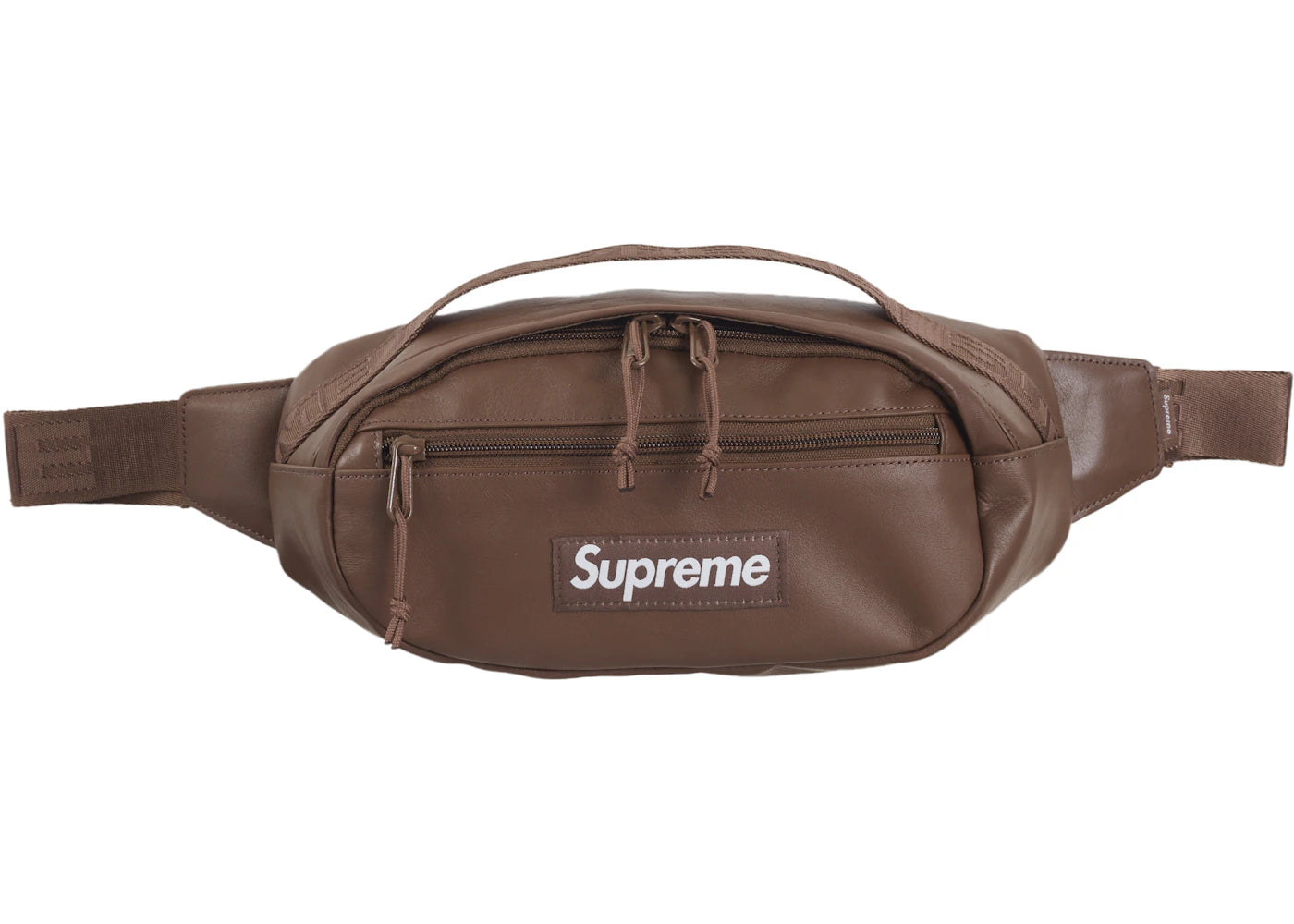 Supreme Leather Waist Bag (FW24) Brown