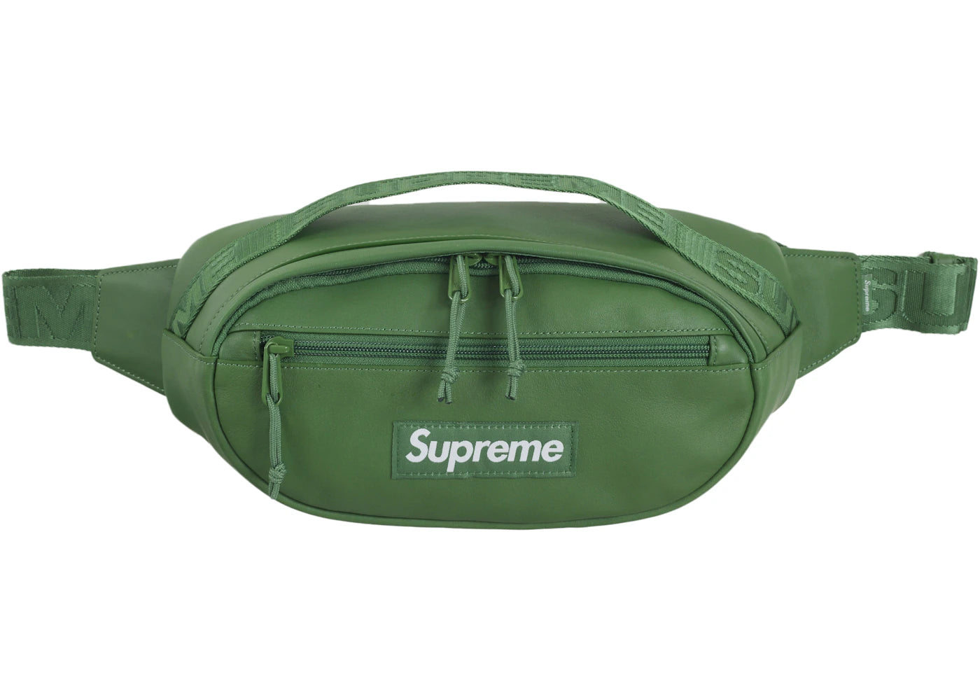 Supreme Leather Waist Bag (FW24) Green
