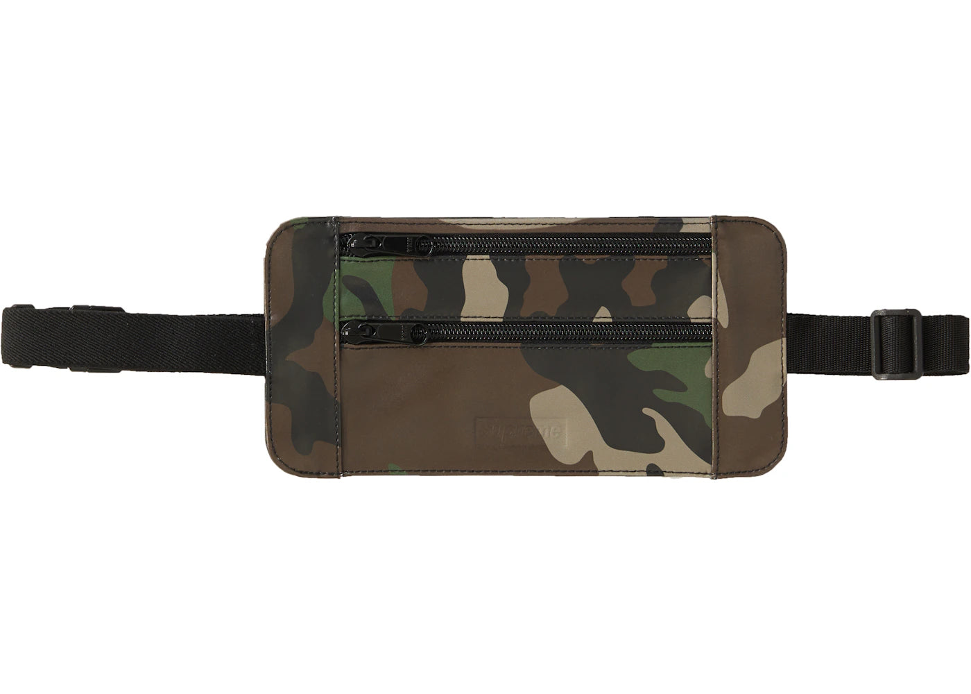 Supreme Leather Waist/Shoulder Pouch Woodland Camo