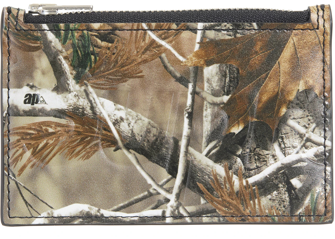 Supreme Leather Zip Card Holder (FW25) Realtree Hardwoods Camo