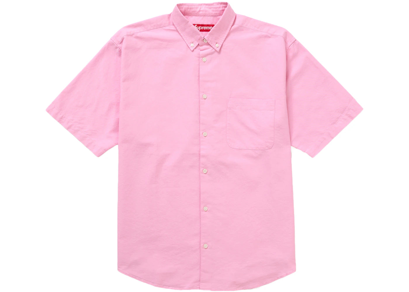 Supreme Loose Fit S/S Oxford Shirt SS24 Pink