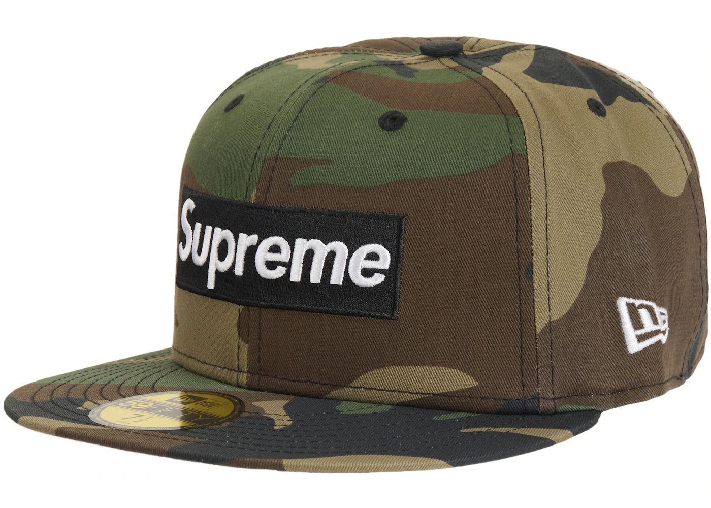 Supreme MLB Teams San Francisco Box Logo New Era 59Fifty Fitted Cap Woodland Camo