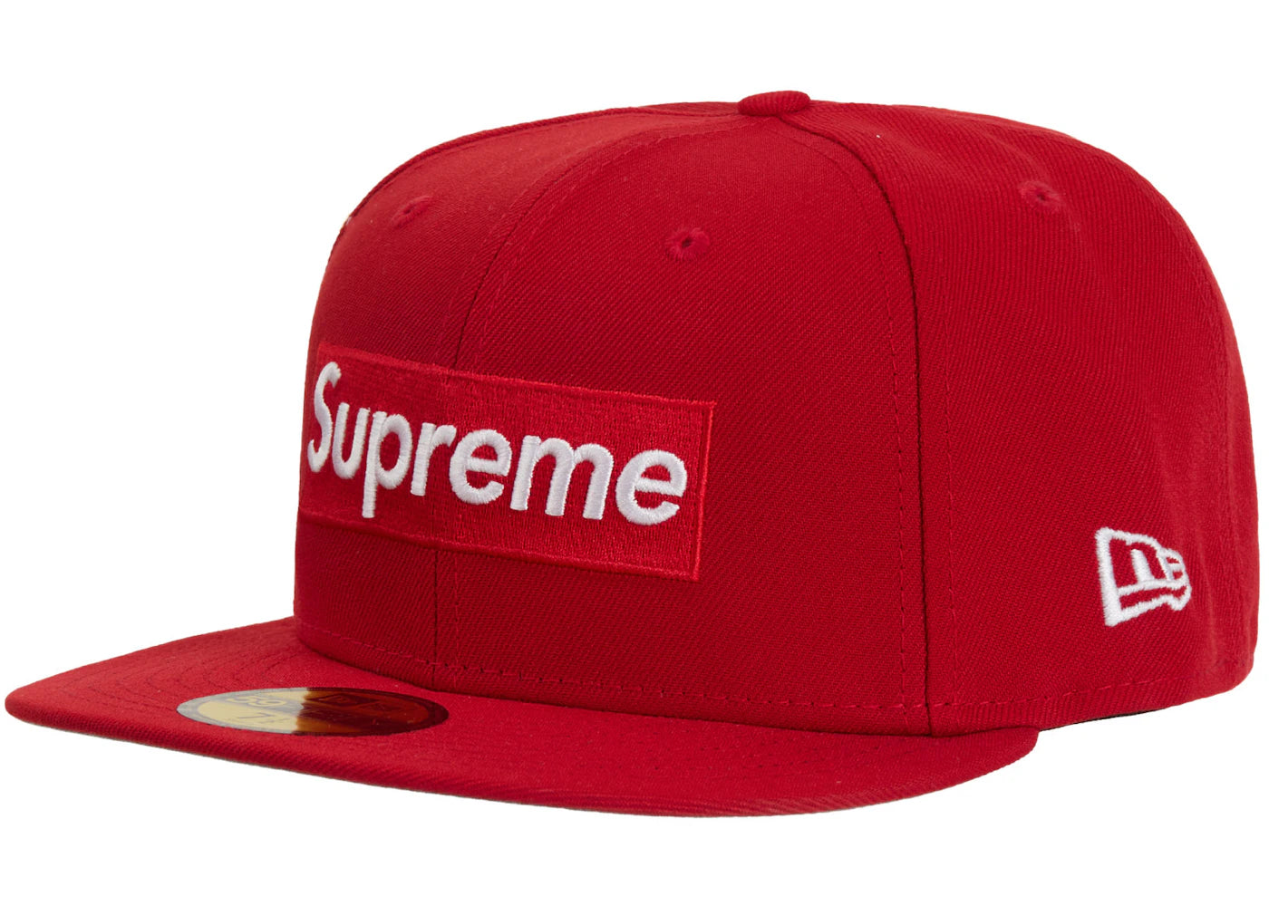 Supreme MLB Teams Atlanta Box Logo New Era 59Fifty Fitted Cap Red