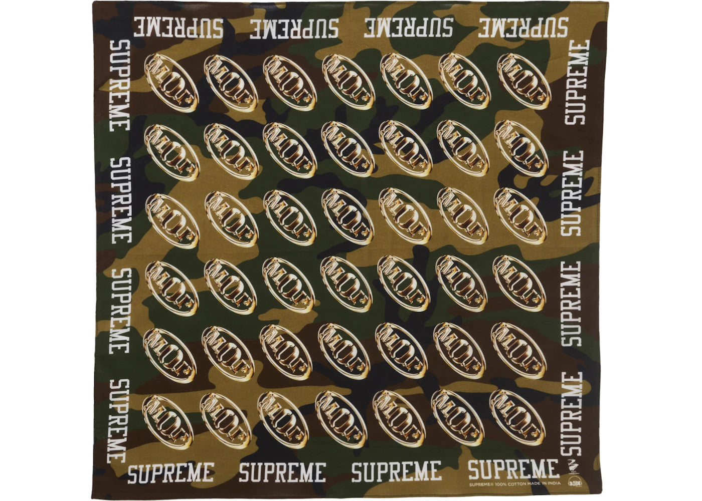 Supreme M.O.P. Bandana Woodland Camo