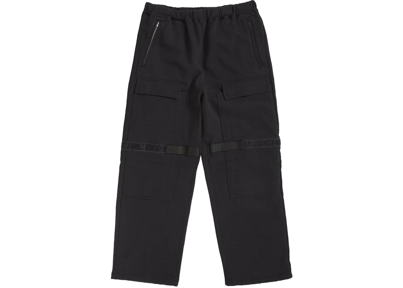 Supreme Marithé + François Girbaud Shuttle Tape Cargo Sweatpant Black