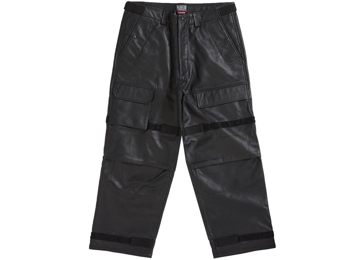 Supreme Marithé + François Girbaud Shuttle Tape Leather Cargo Pant Black