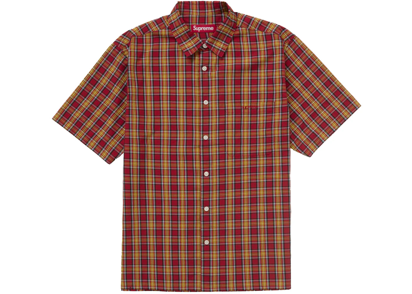 Supreme Mini Plaid S/S Shirt Orange