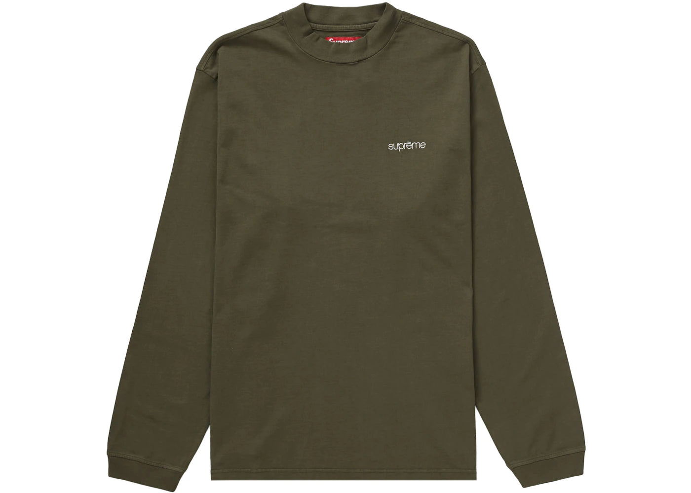 Supreme Mock Neck L/S Top (FW23) Olive