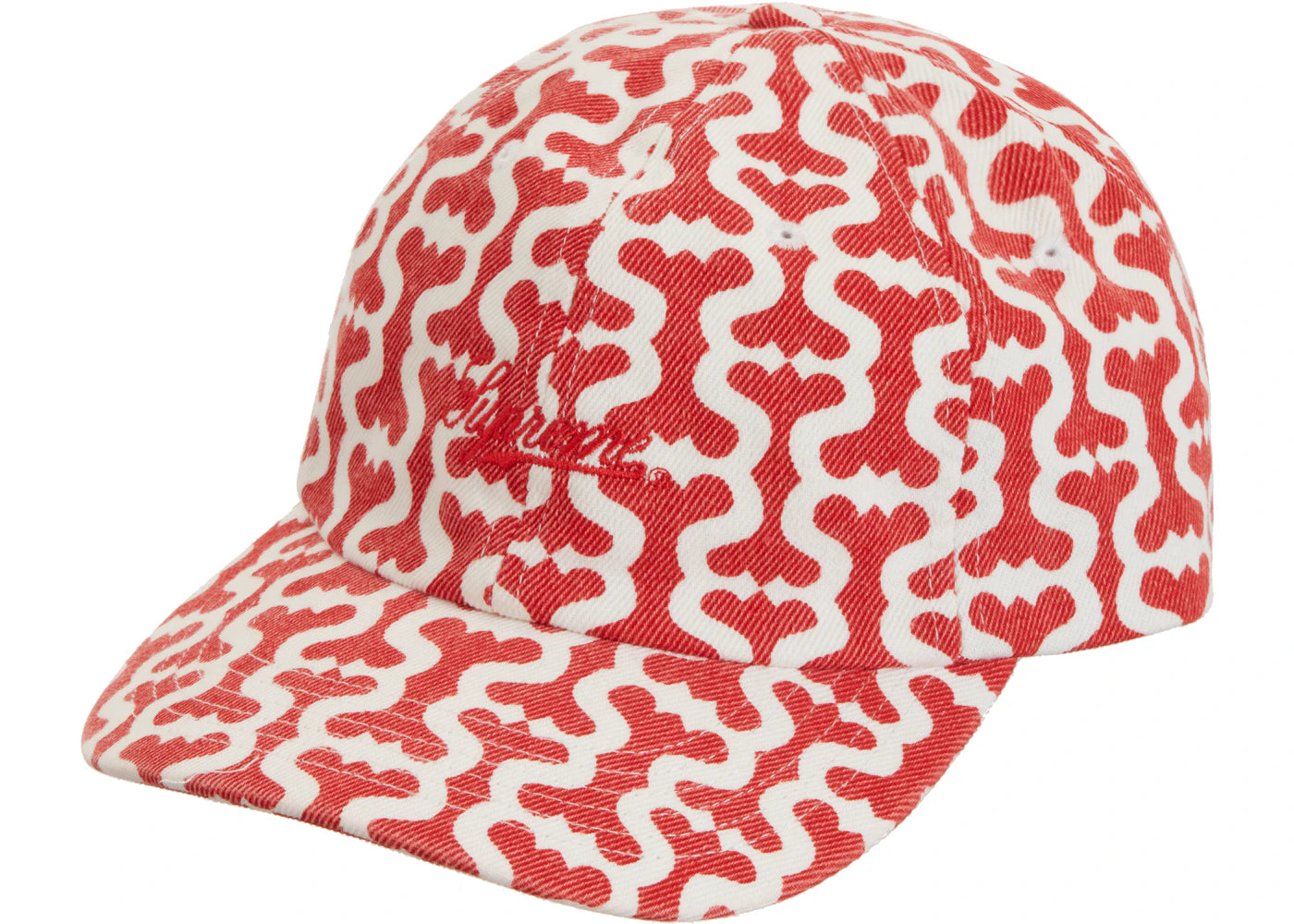 Supreme Monogram S Logo 6-Panel Red