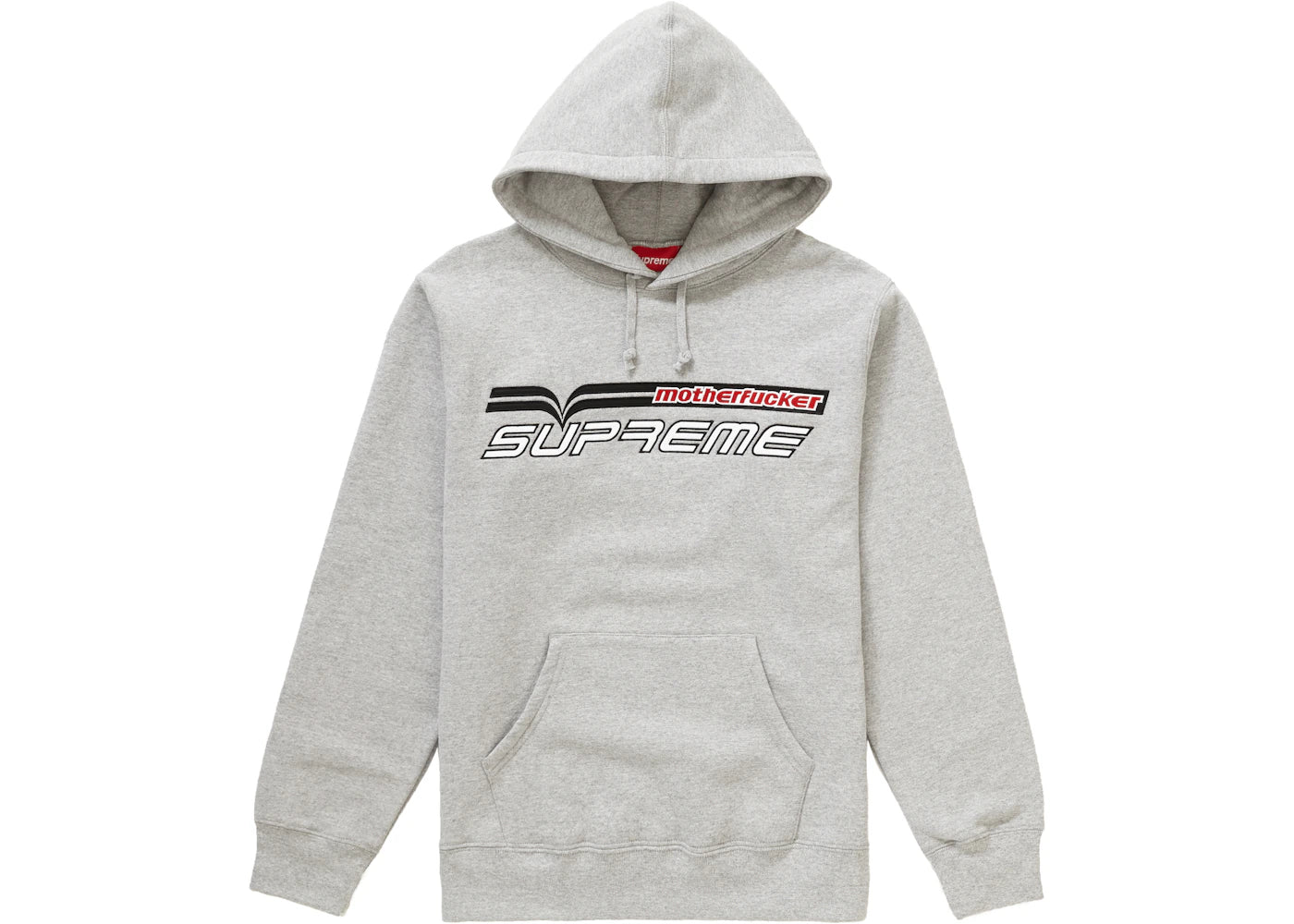Supreme Motherfucker Hooded Sweatshirt Heather Grey