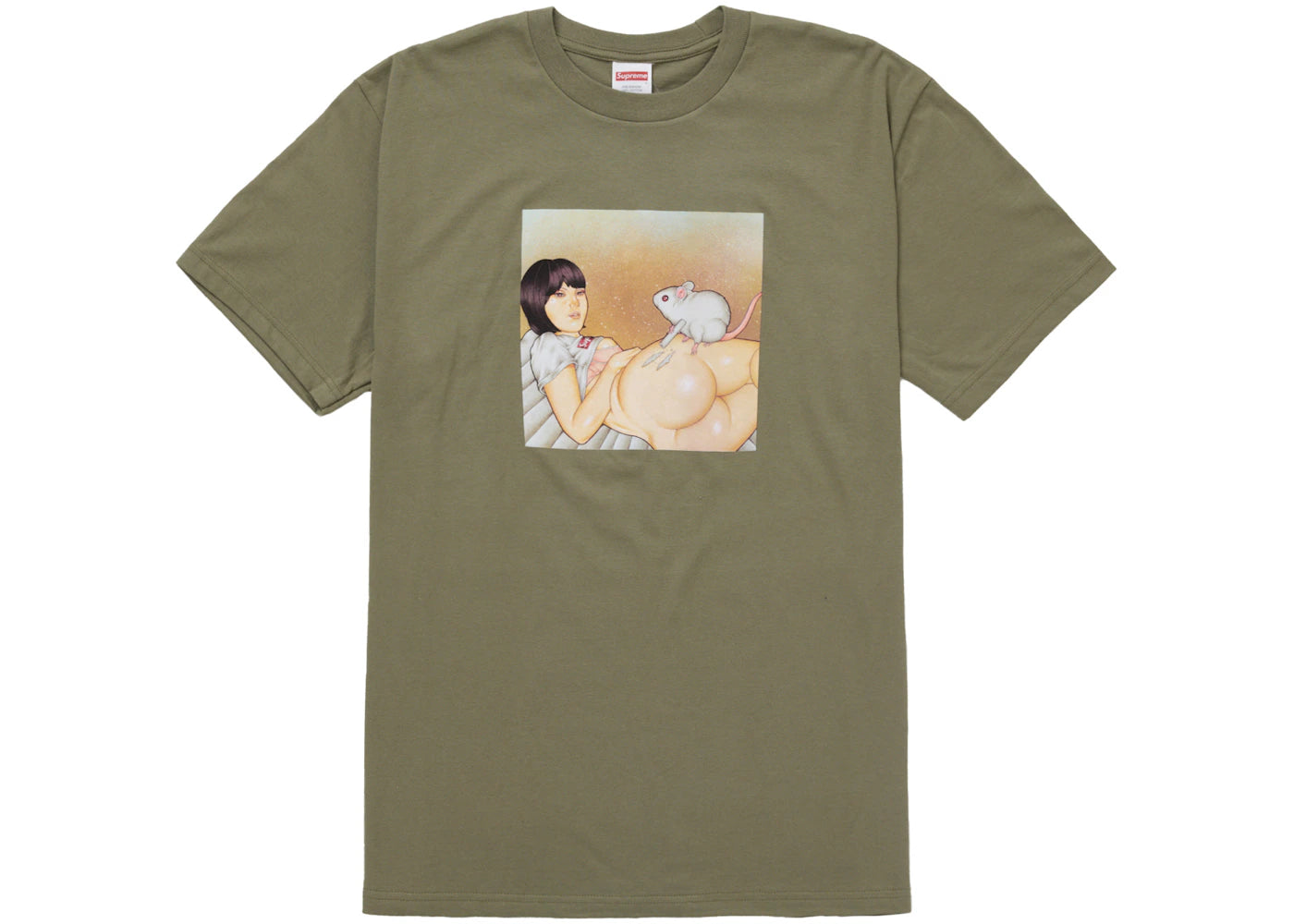 Supreme Mouse Tee (SS25) Olive