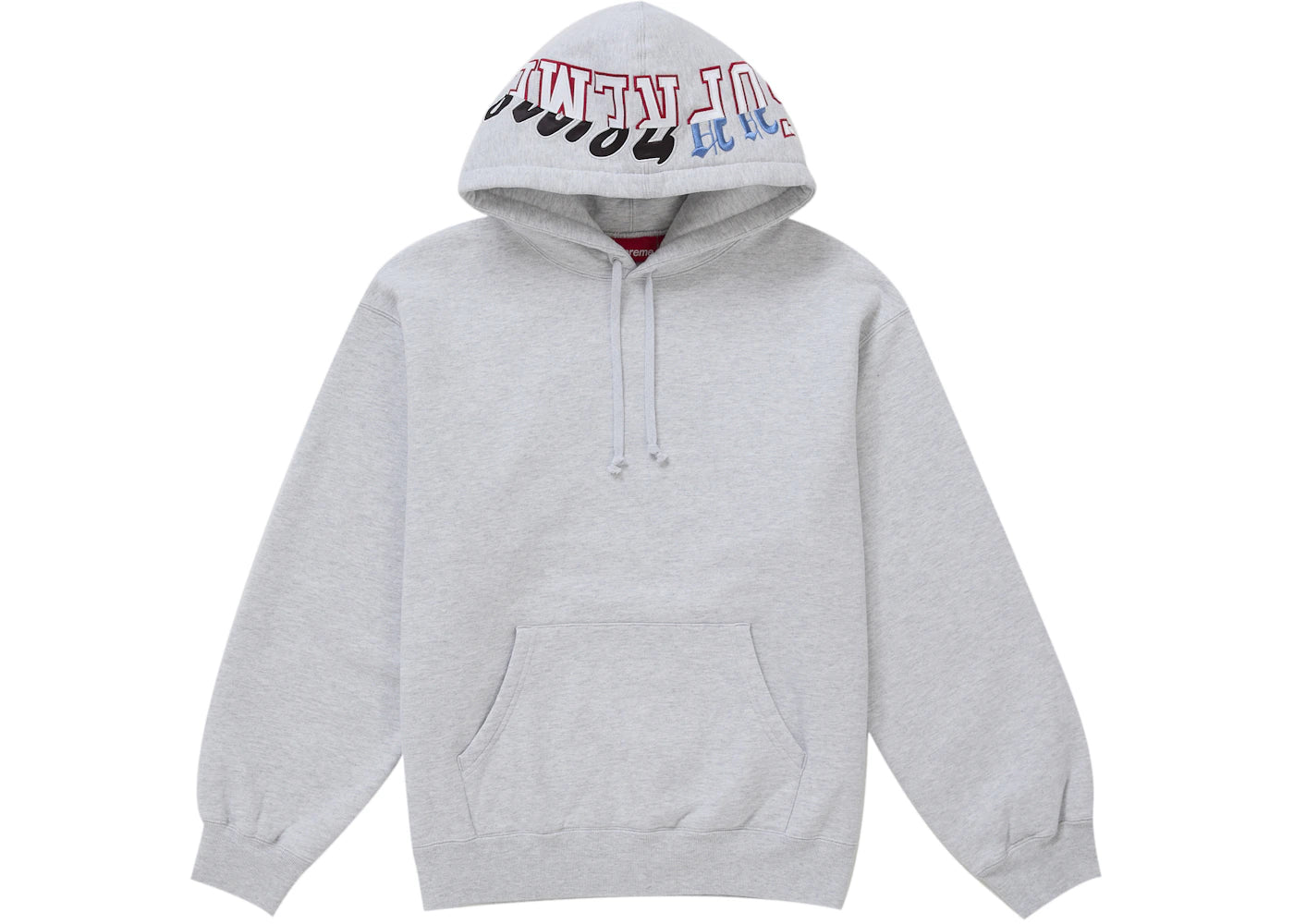 Supreme Multi Logos Hooded Sweatshirt Heather Grey