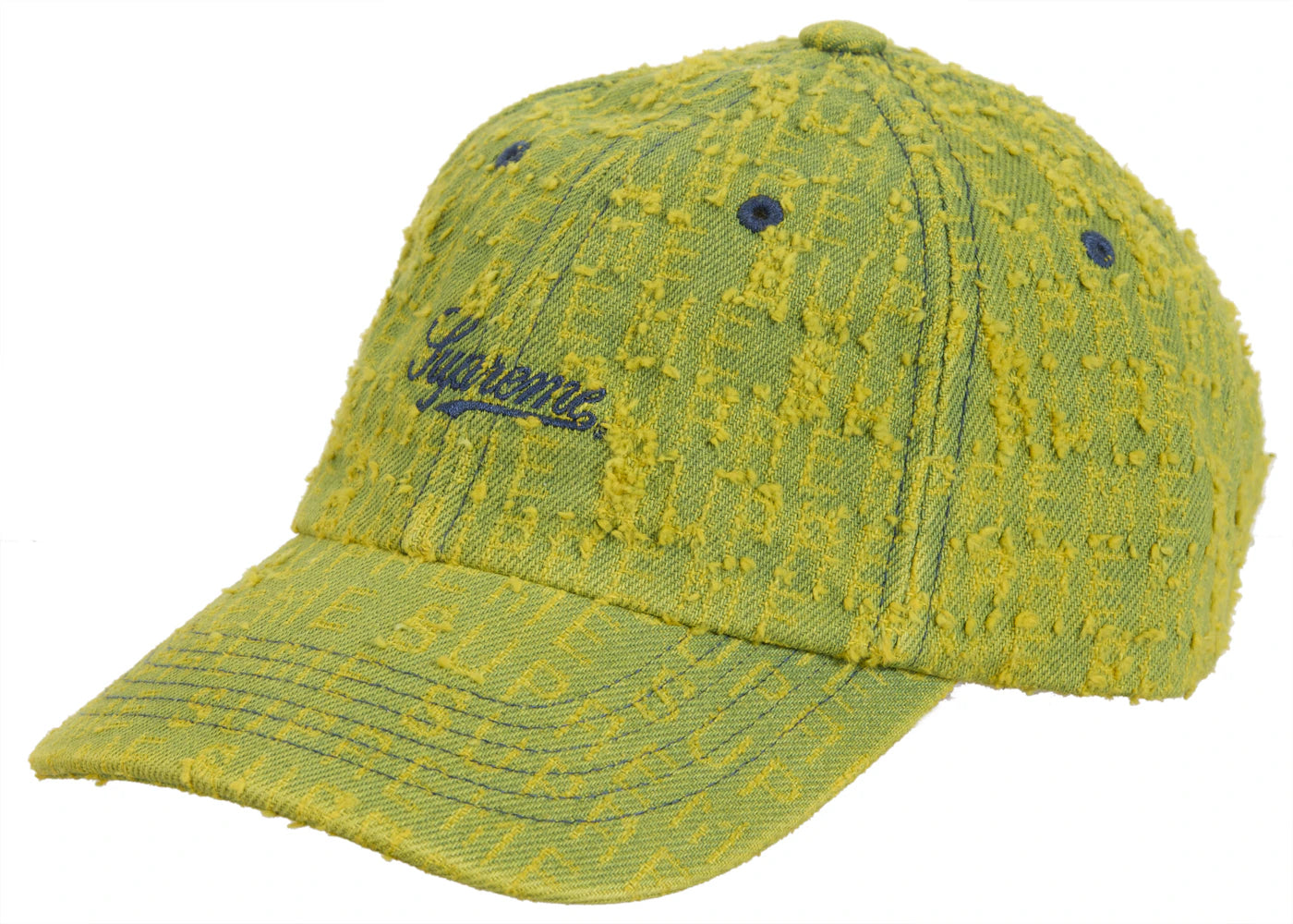 Supreme Needle Punch Denim 6-Panel Green