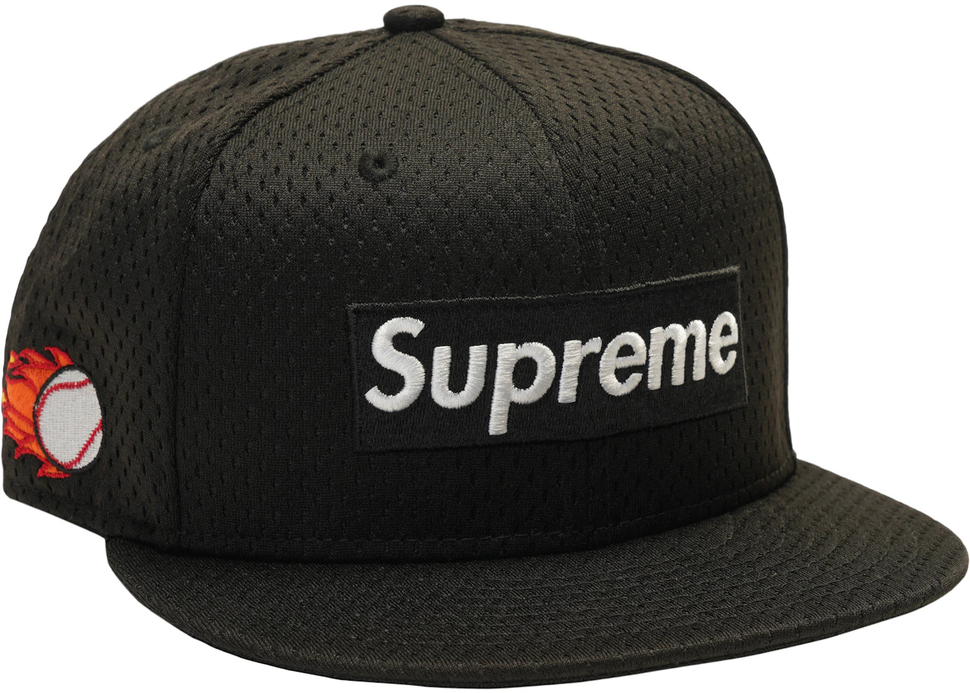 Supreme New Era Mesh Box Logo Cap Black