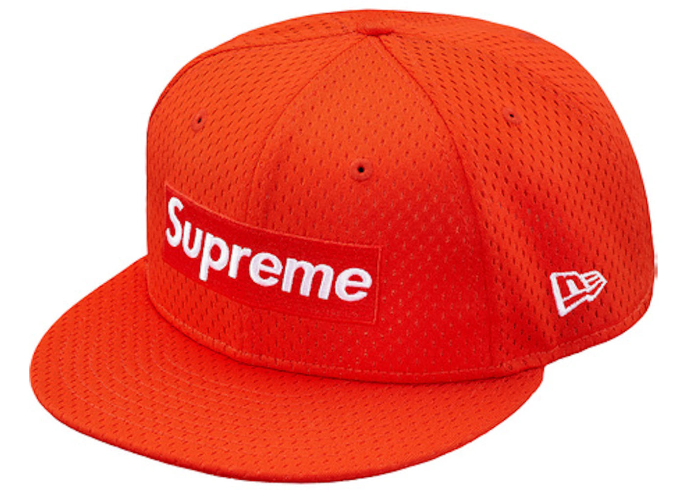 Supreme New Era Mesh Box Logo Cap Orange