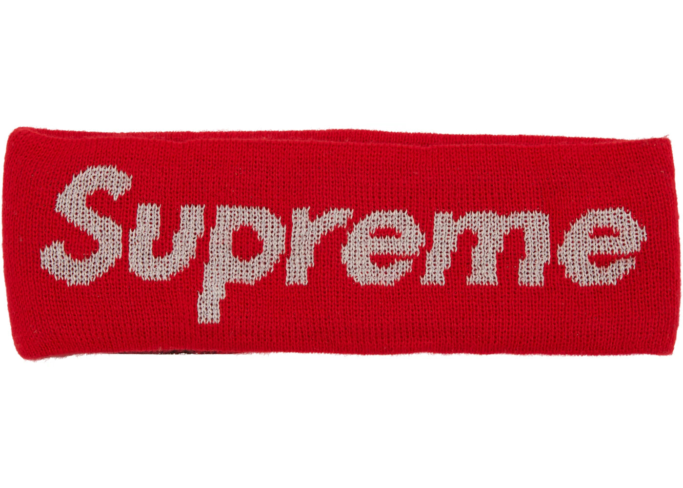 Supreme New Era Reflective Logo Headband (FW 17) Red
