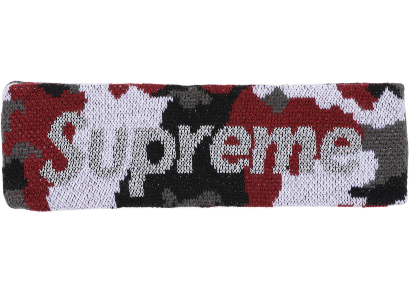 Supreme New Era Reflective Logo Headband (FW 17) Red Camo