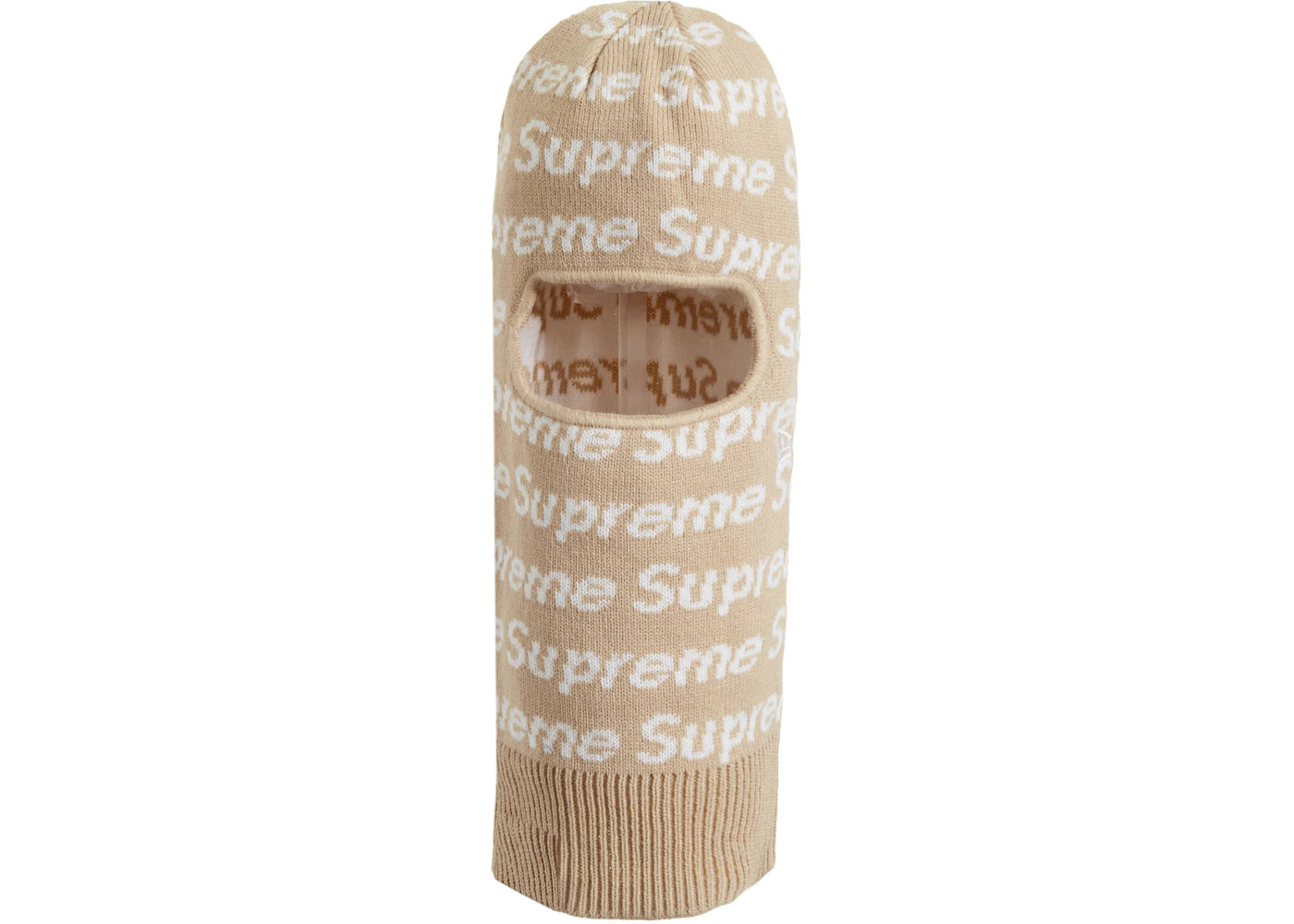 Supreme New Era Repeat Balaclava Taupe