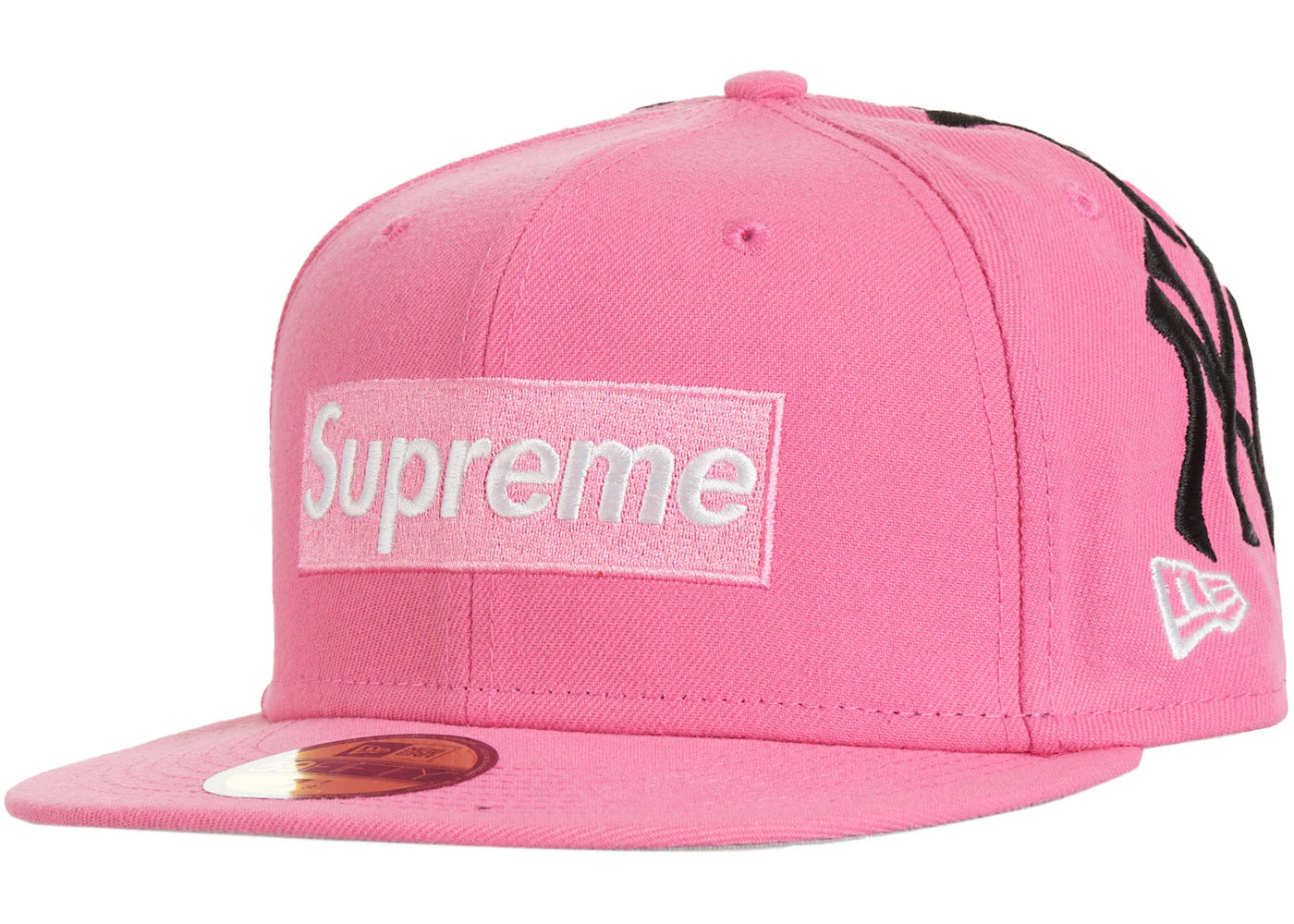 Supreme New York Yankees Box Logo New Era Pink