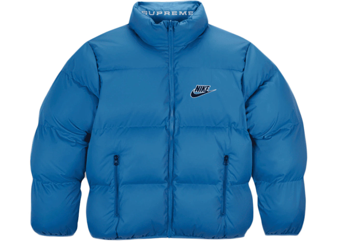 Supreme Nike Reversible Puffy Jacket Blue