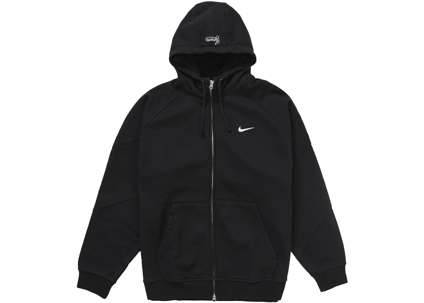 Supreme Nike Zip Up Hooded Sweatshirt Black