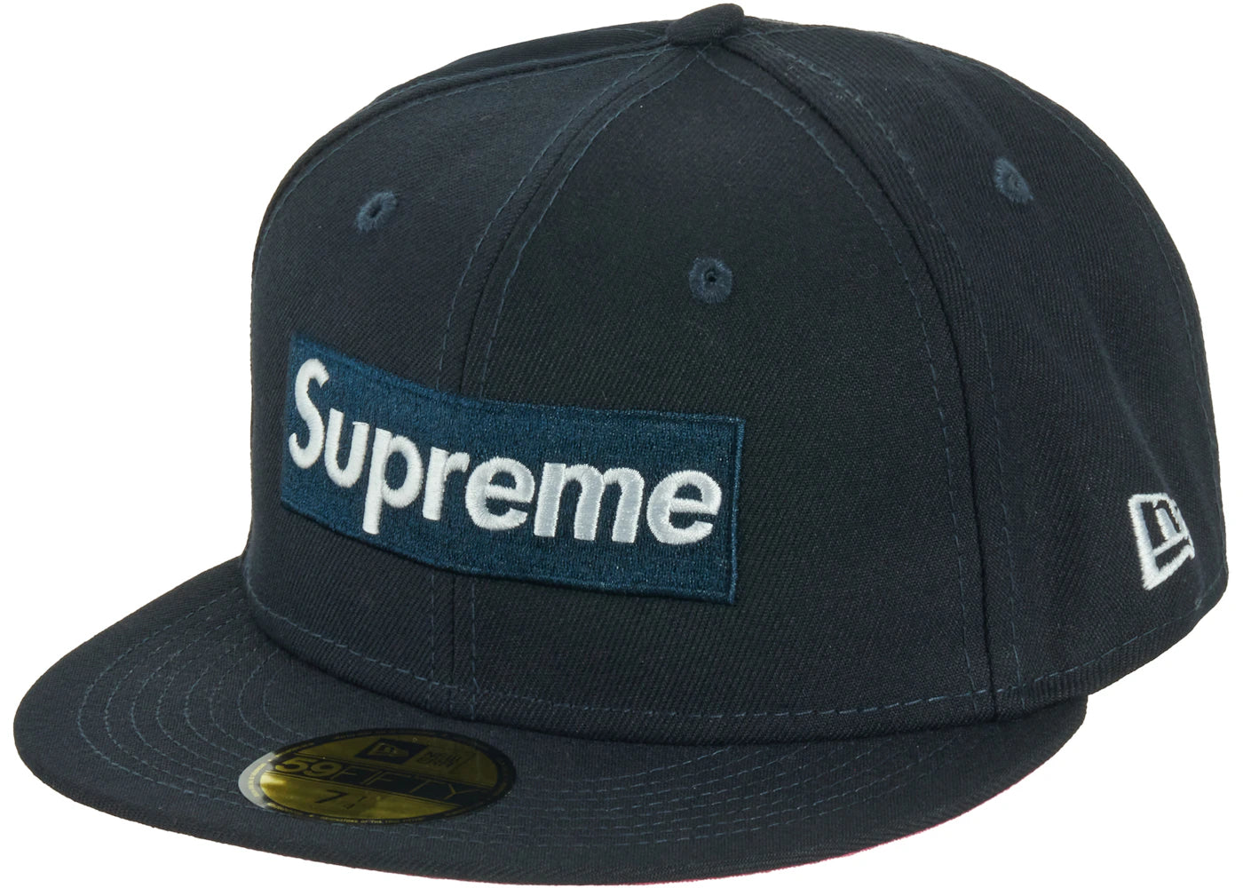 Supreme No Comp Box Logo New Era Navy
